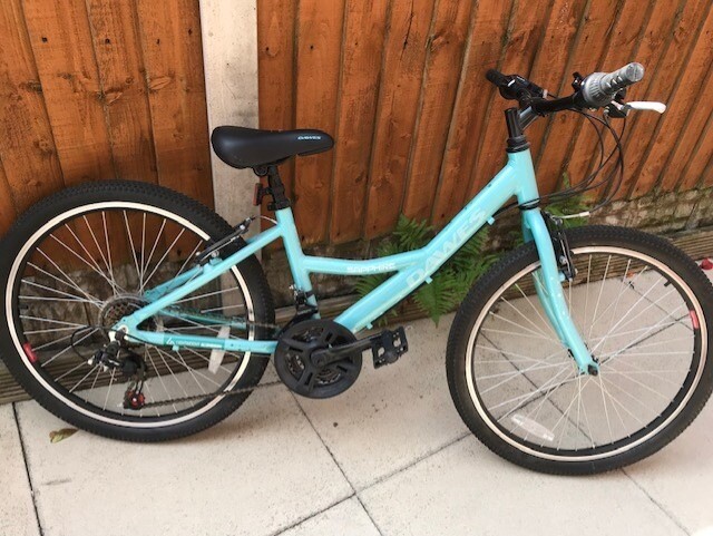 mint green girls bike